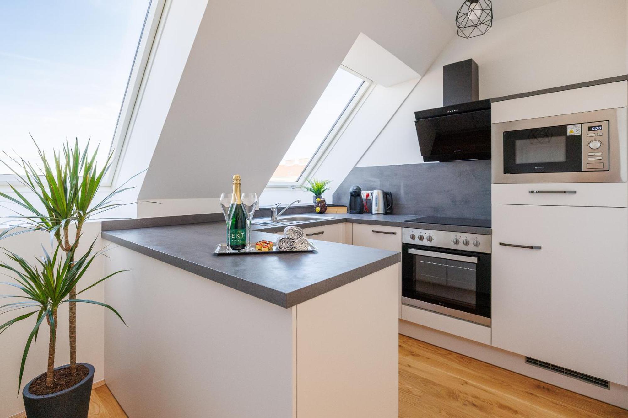 Symphony Apartments 38 - Modern Loft With Terrace And Grill In Central Location Wien Eksteriør billede